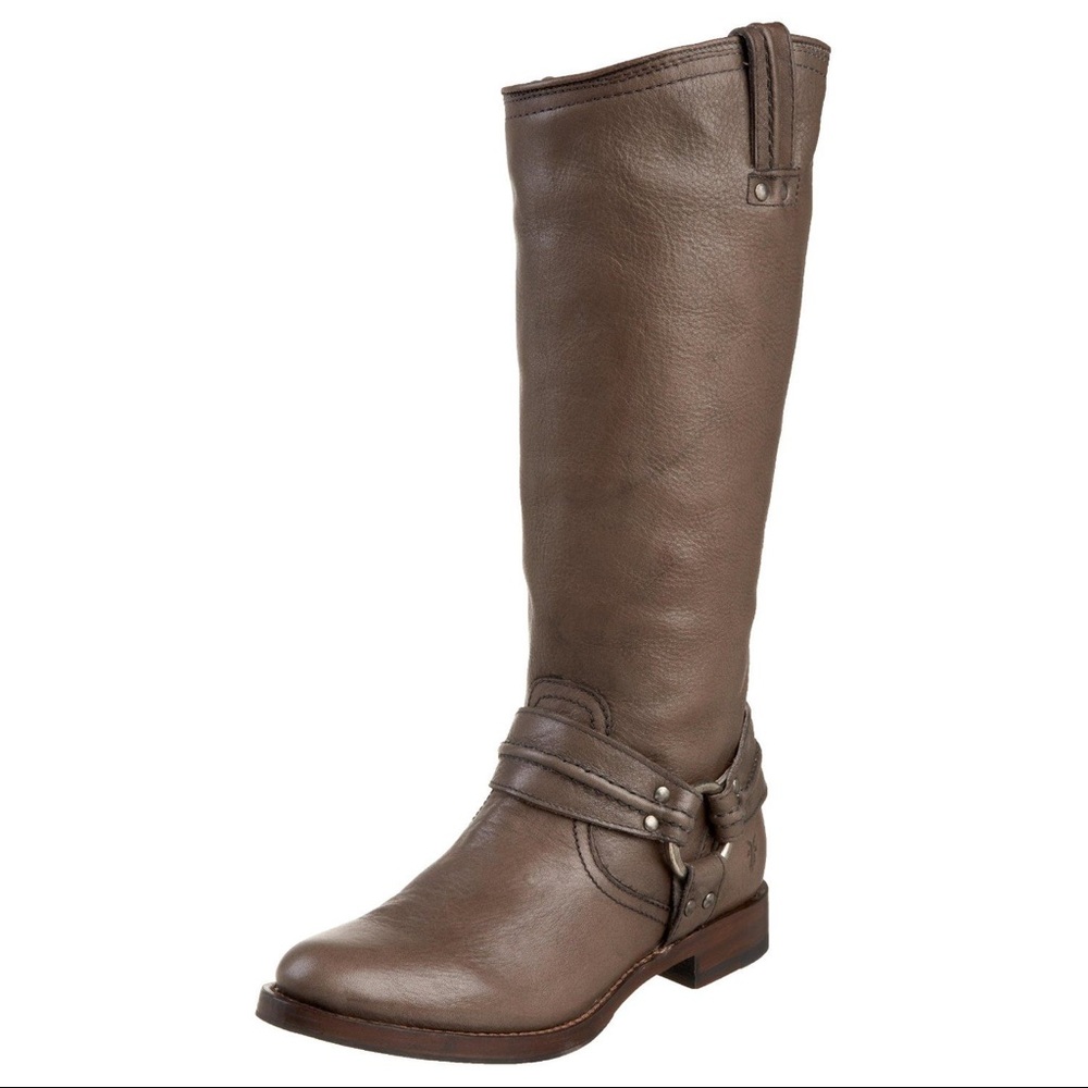 Frye Maxine Trapunto Harness Tall Boots